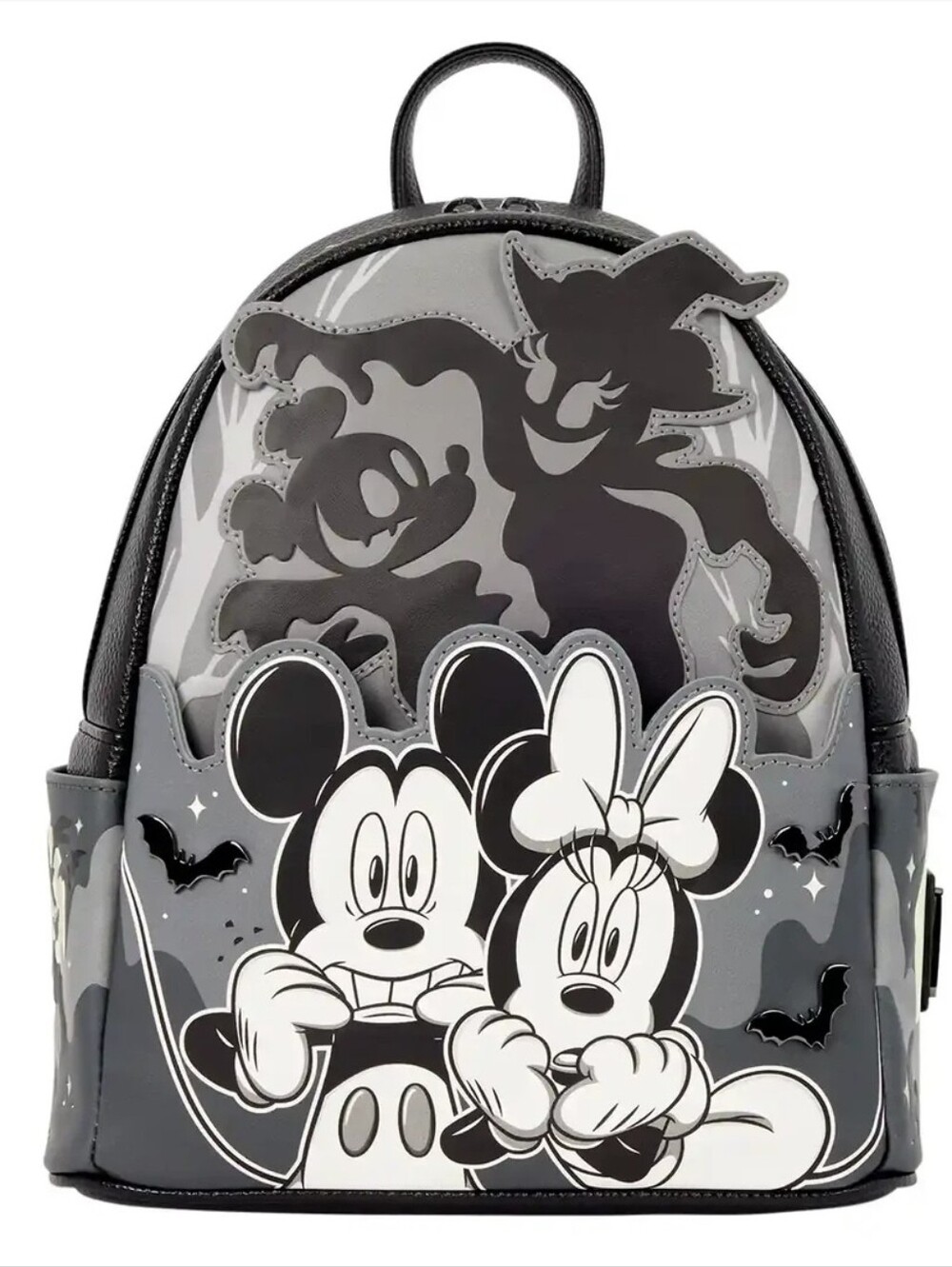 Loungefly Disney Mickey & Minnie Ghost Light Up Glow Mini Backpack NWT